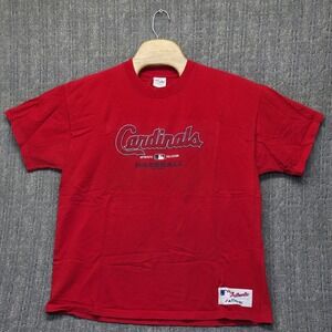 Majestic St. Louis‎ Cardinals T-Shirt Men's Large Red 2003 Authentic Collection